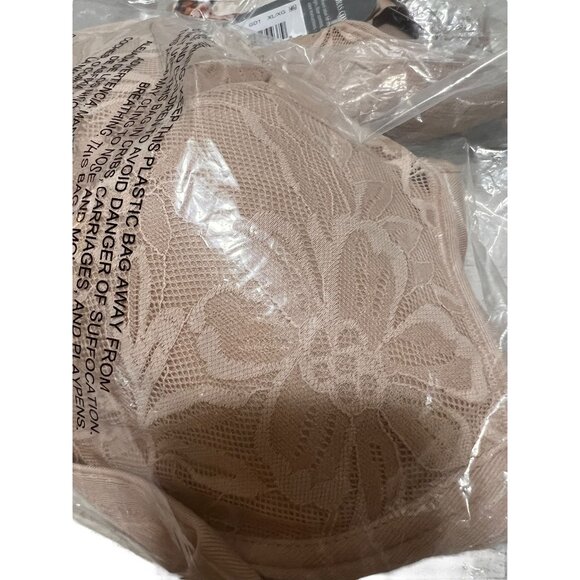 Bali Breathe Breathable Lace Wirefree Bra Almond XL Lot of 2 New - Picture 3 of 3